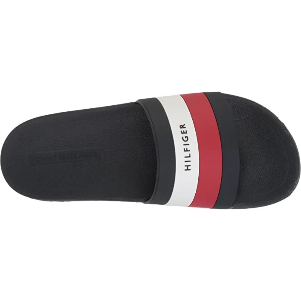 Tommy Hilfiger Earthy Pool Slide Sandals Boys Blue / Red / White Size 1